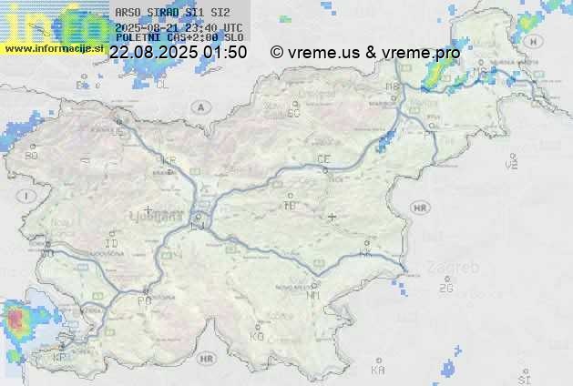 Radarska karta padavin