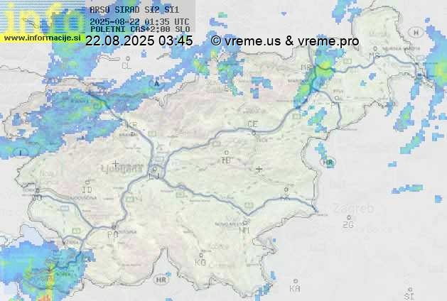 Radarska karta padavin