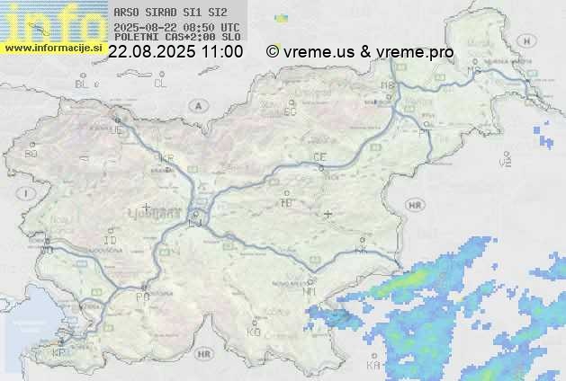 Radarska karta padavin