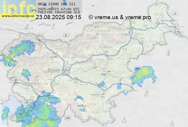 Radarska karta padavin