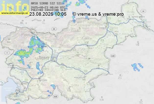 Radarska karta padavin