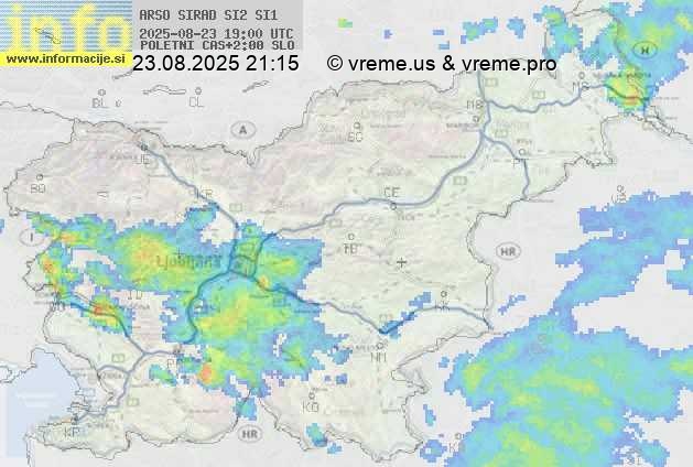 Radarska karta padavin