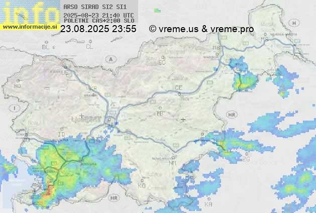 Radarska karta padavin