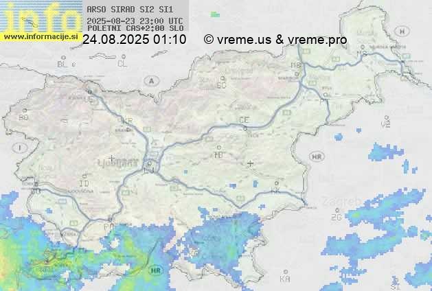 Radarska karta padavin