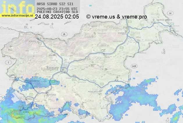 Radarska karta padavin