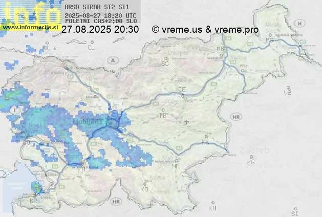 Radarska karta padavin