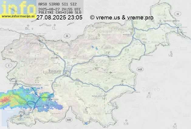 Radarska karta padavin