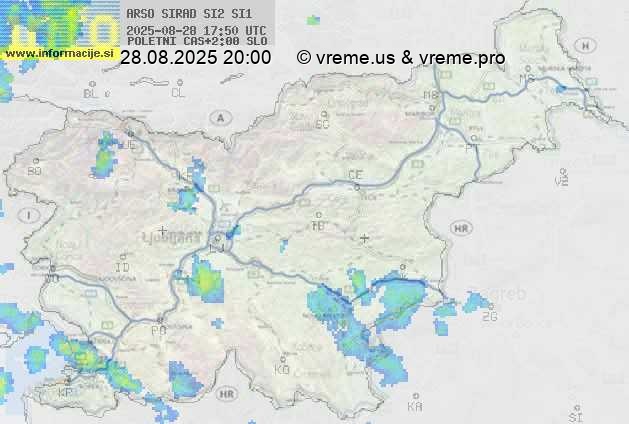 Radarska karta padavin