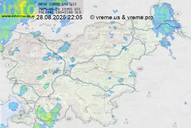 Radarska karta padavin