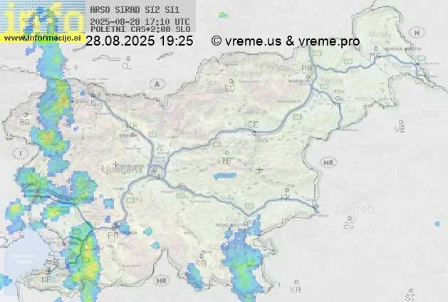 Radarska karta padavin