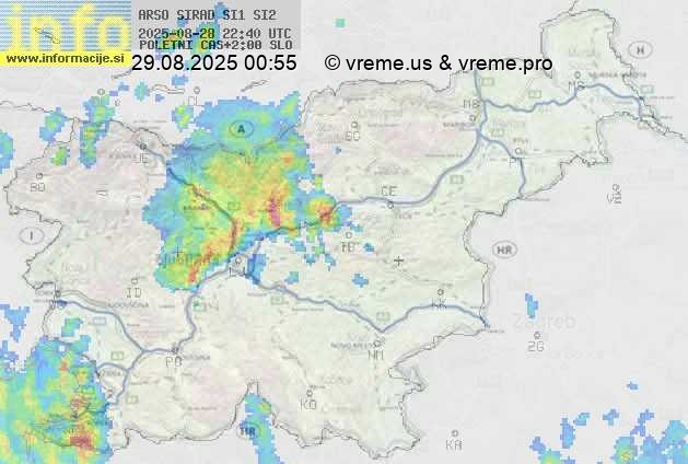 Radarska karta padavin