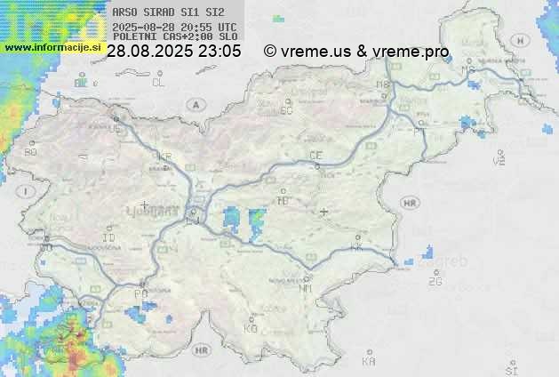 Radarska karta padavin