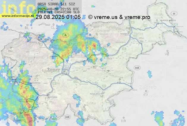 Radarska karta padavin