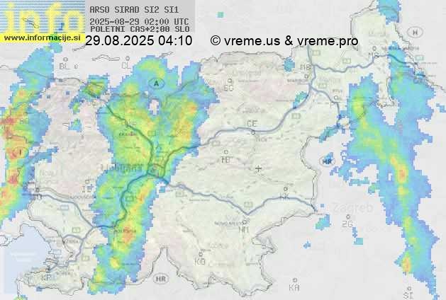 Radarska karta padavin