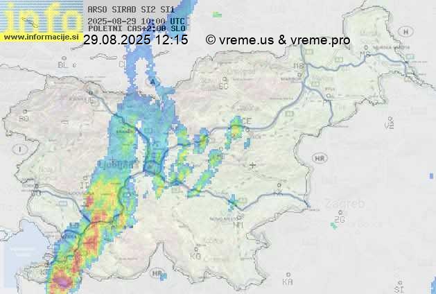 Radarska karta padavin