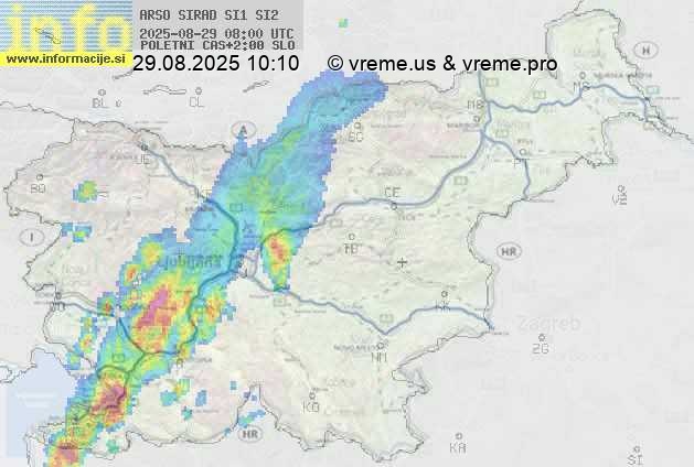 Radarska karta padavin