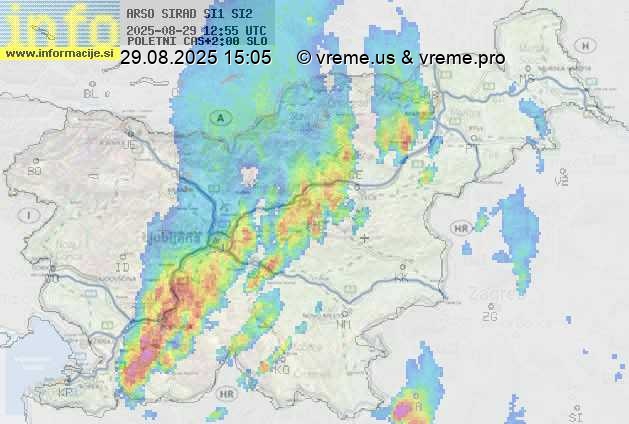 Radarska karta padavin