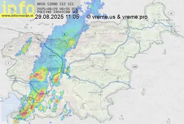 Radarska karta padavin