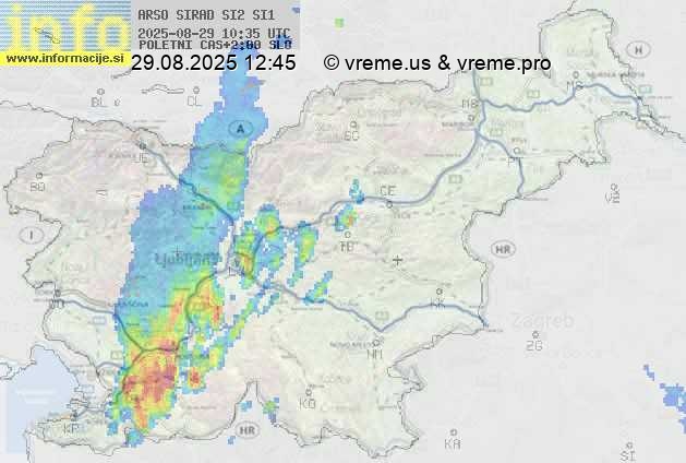 Radarska karta padavin