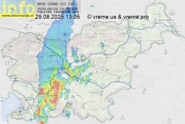 Radarska karta padavin