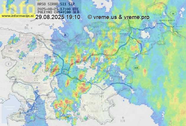 Radarska karta padavin