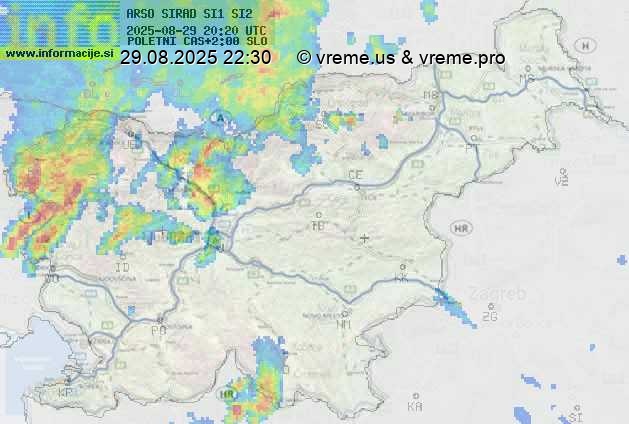 Radarska karta padavin