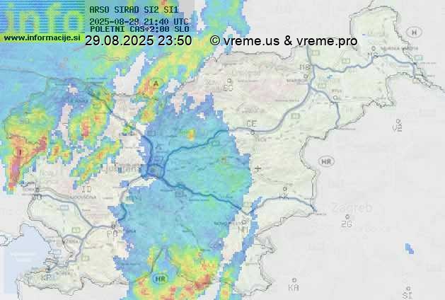 Radarska karta padavin