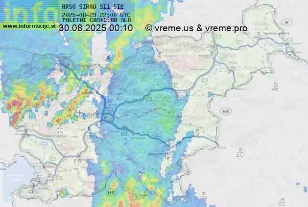 Radarska karta padavin