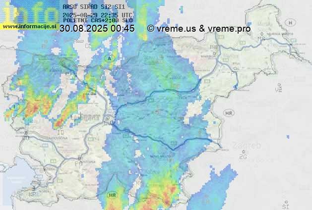 Radarska karta padavin