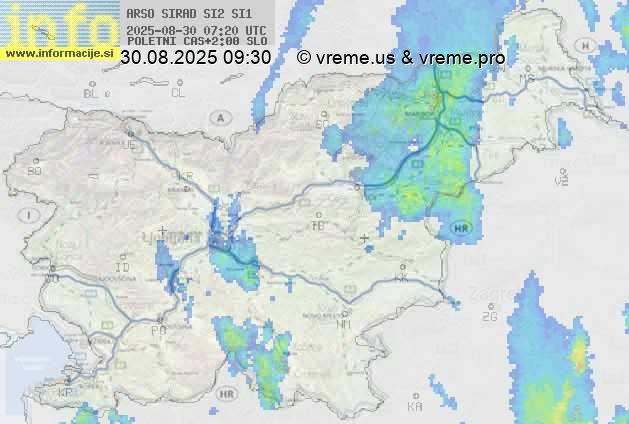 Radarska karta padavin
