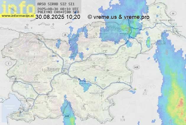 Radarska karta padavin