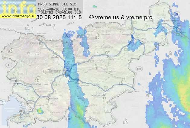 Radarska karta padavin