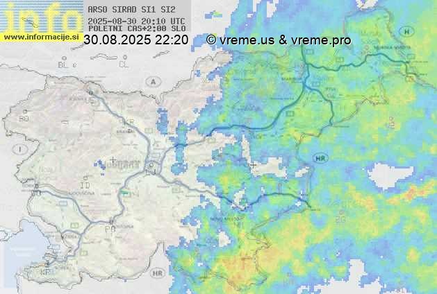 Radarska karta padavin