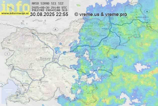 Radarska karta padavin