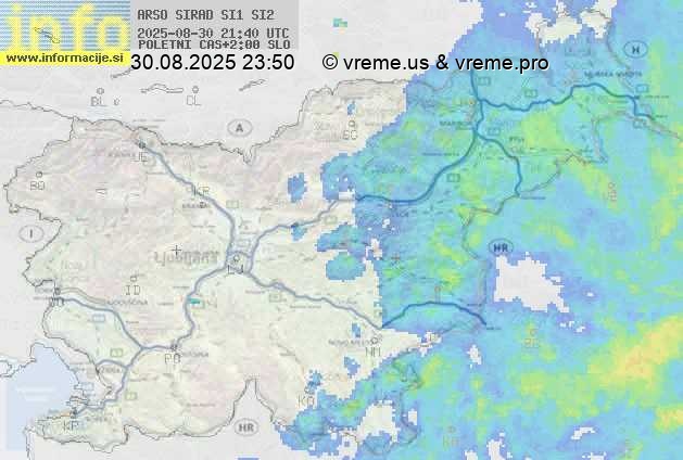 Radarska karta padavin