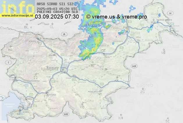 Radarska karta padavin