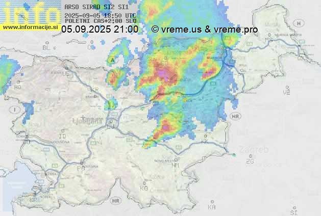Radarska karta padavin