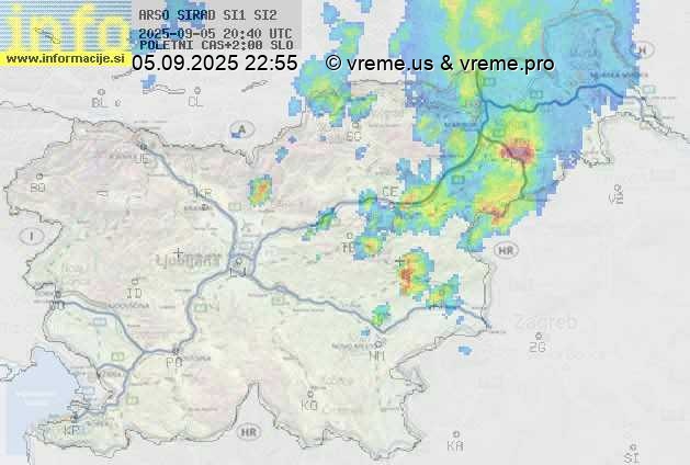 Radarska karta padavin