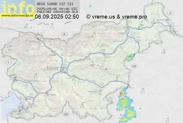 Radarska karta padavin