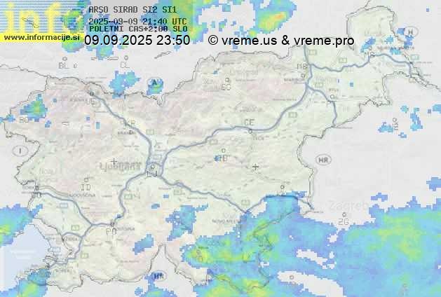 Radarska karta padavin