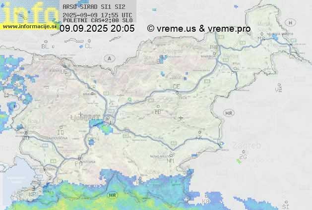 Radarska karta padavin