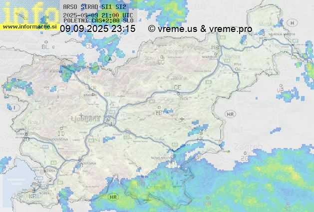 Radarska karta padavin