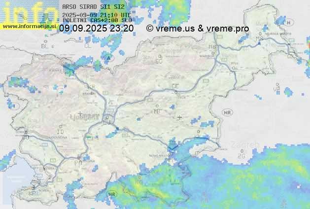Radarska karta padavin