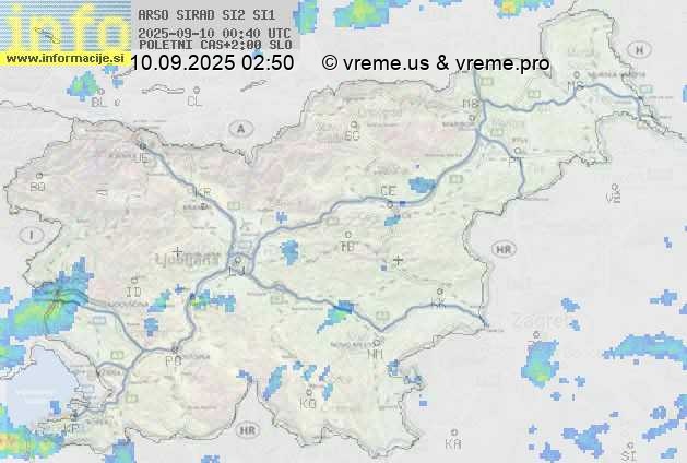 Radarska karta padavin