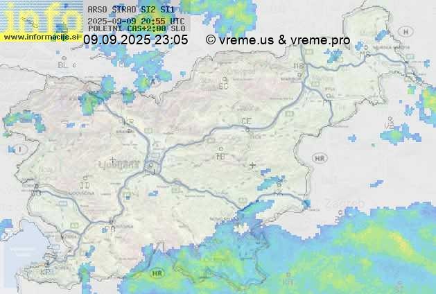 Radarska karta padavin