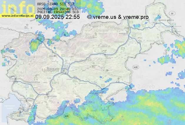 Radarska karta padavin