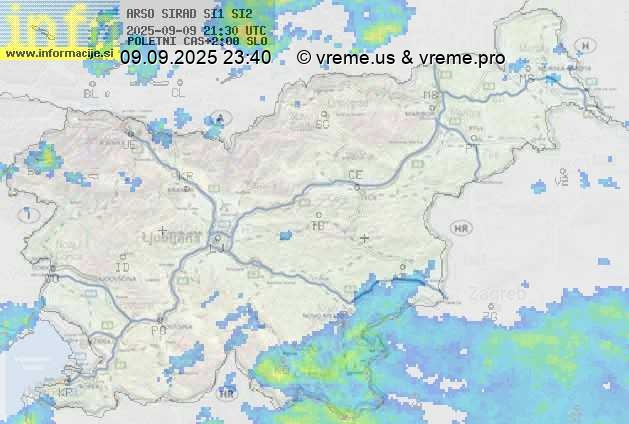 Radarska karta padavin