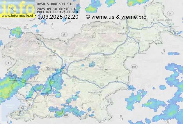 Radarska karta padavin