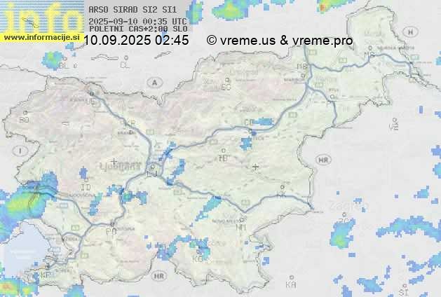 Radarska karta padavin