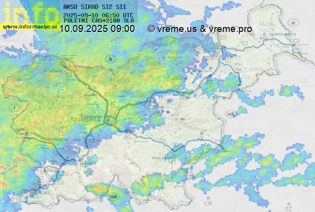 Radarska karta padavin